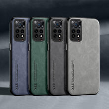 Load image into Gallery viewer, Luxury Leather Magnetic Case For Xiaomi Redmi Note 11 10 9 11E Pro 11S 10S 12 12X 10C POCO X3 NFC Pro F3 Covers With Metal Plate  Leather Premium Back Cover Mobile Phone Case Flexible Protective Ultra Thin Scratchproof Phone Cover
