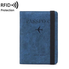 Load image into Gallery viewer, Luxury Leather Passport Elegant Cover Travel Passport Wallet Holder Document Organizer Case Men And Women Accessories
