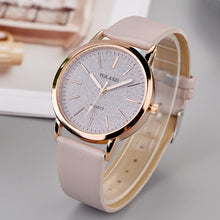Load image into Gallery viewer, Luxury Leather Quartz Womens Watch Fashion Women Wristwatch Fashion Quartz Watch Elegant Diamond Wristwatch Elegant High Quality Leather Strap Womens Wrist Watches
