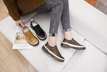 Load image into Gallery viewer, Luxury Leather Womens Sneakers Spring Shoes New Genuine Leather Casual Women Fashion Flat Girl Student Shoes Comfortable Women's Casual Flats Elegant Soft Walking Sneakers
