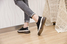 Load image into Gallery viewer, Luxury Leather Womens Sneakers Spring Shoes New Genuine Leather Casual Women Fashion Flat Girl Student Shoes Comfortable Women's Casual Flats Elegant Soft Walking Sneakers

