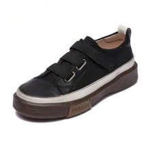 Load image into Gallery viewer, Luxury Leather Womens Sneakers Spring Shoes New Genuine Leather Casual Women Fashion Flat Girl Student Shoes Comfortable Women's Casual Flats Elegant Soft Walking Sneakers
