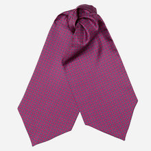 Load image into Gallery viewer, Navona - Silk Ascot Cravat Tie - Magenta
