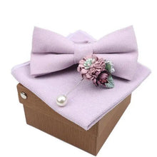 Load image into Gallery viewer, Luxury Men Cotton Colorful Bowtie Elegant Design Perfect Gifts For Men Fashionable Party Bowtie
