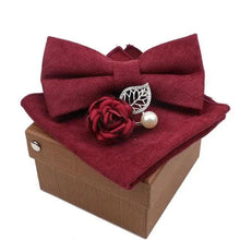 Load image into Gallery viewer, Luxury Men Cotton Colorful Bowtie Elegant Design Perfect Gifts For Men Fashionable Party Bowtie

