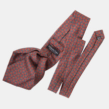 Load image into Gallery viewer, Parma - Printed Madder Silk Tie - Barn Red
