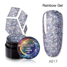 Load image into Gallery viewer, Luxury Modern Crystal Shiny Gel Nail Polish Painting Nails Art Design Diamond Manicure Gel Luxury Design For Women and Girls
