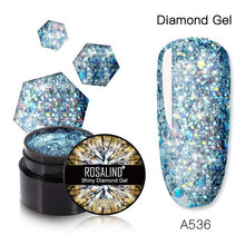 Load image into Gallery viewer, Luxury Modern Crystal Shiny Gel Nail Polish Painting Nails Art Design Diamond Manicure Gel Luxury Design For Women and Girls
