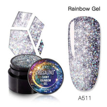 Load image into Gallery viewer, Luxury Modern Crystal Shiny Gel Nail Polish Painting Nails Art Design Diamond Manicure Gel Luxury Design For Women and Girls
