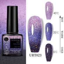 Load image into Gallery viewer, Luxury Modern Elegant Colorful Diamond Gel Nail Polish UV Temperature Color Changing Elegant Fashion Rainbow Colors For Womens
