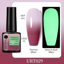 Load image into Gallery viewer, Luxury Modern Elegant Colorful Diamond Gel Nail Polish UV Temperature Color Changing Elegant Fashion Rainbow Colors For Womens
