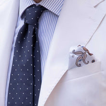 Load image into Gallery viewer, Pisa - Silk Jacquard Tie - Navy
