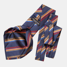 Load image into Gallery viewer, Battisti - Silk Jacquard Tie - Navy
