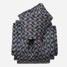 Load image into Gallery viewer, Palio - Printed Silk Tie - Navy
