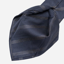 Load image into Gallery viewer, Milano - Silk Jacquard Tie - Navy and Gold
