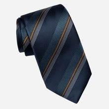 Load image into Gallery viewer, Corso - Silk Jacquard Tie - Petrol Blue
