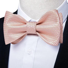 Load image into Gallery viewer, Luxury Pink Solid Men Bow Tie Silk Business Wedding Elegant Bowtie For Men Unique Desing For Every Occasion
