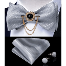 Load image into Gallery viewer, Luxury Pink Solid Men Bow Tie Silk Business Wedding Elegant Bowtie For Men Unique Desing For Every Occasion
