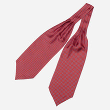 Load image into Gallery viewer, Navona - Silk Ascot Cravat Tie - Red
