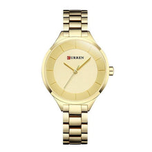 Load image into Gallery viewer, Luxury Rose Gold Womens Watch Stainless Steel Wrist Watches Fashion Thin Quartz Ladies Watch Waterproof Stainless Steel Wrist Watch Elegant Round Design For Women

