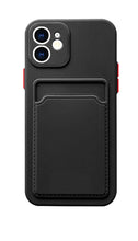 Load image into Gallery viewer, Luxury Silicone Phone Case for iphone 13 Pro Max 12 11 X XS XR Card Holder Wallet Soft Cover Cute Back Storage Stylish Silicone Case Smartphone Case
