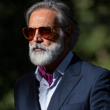 Load image into Gallery viewer, Navona - Silk Ascot Cravat Tie - Magenta
