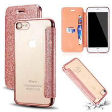 Load image into Gallery viewer, Luxury Slim Leather Wallet Flip Case For iPhone 14 Pro 13 12 Card Holder Cover Shock-Absorption Anti-Scratch Bumper Back Cover for New iPhone
