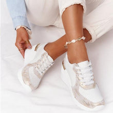 Load image into Gallery viewer, Luxury White Womens Casual Shoes Height Increasing Sport Shoes Air Cushion Comfortable Sneakers Vulcanized Shoes Womens Platform Slip-on High Top Sneakers

