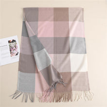 Load image into Gallery viewer, Winter  Long Plaid Headwear Scarf Warm Shawls Cashmere Female Scarfs Scarves Lady Tassel Shawl Wraps For Women
