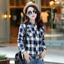 Load image into Gallery viewer, Luxury Winter Warm, Plus Velvet Thicken Plaid Shirt Style Coat Jacket For Women Clothes/Tops/Casual/Jacket/Outerwear For Female

