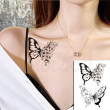 Load image into Gallery viewer, Luxury Womens Different Temporary Waterproof Tattoo Sticker Feather Dandelion Tattoos For Makeup Party
