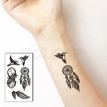 Load image into Gallery viewer, Luxury Womens Different Temporary Waterproof Tattoo Sticker Feather Dandelion Tattoos For Makeup Party
