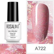 Load image into Gallery viewer, Luxury Womens Pink Shiny Nail Gel Polish Varnish Permanent UV Gel Popular High Quality Colorful Nail Polish
