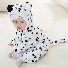 Load image into Gallery viewer, Cartoon Flannel Baby Rompers - # BAAA21110013
