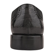 Load image into Gallery viewer, Macon Leather and Suede Crocodile Printed Oxford Dress Shoes
