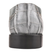 Load image into Gallery viewer, Macon Leather and Suede Crocodile Printed Oxford Dress Shoes
