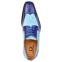 Load image into Gallery viewer, Macon Leather and Suede Crocodile Printed Oxford Dress Shoes
