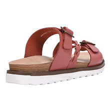 Load image into Gallery viewer, Maddy Leather Platform Slides Sandals
