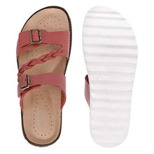 Load image into Gallery viewer, Maddy Leather Platform Slides Sandals
