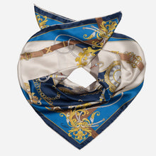 Load image into Gallery viewer, Moment in Time - Silk Foulard - Blue
