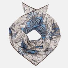 Load image into Gallery viewer, St. James - Silk Neckerchief - Blue and Tan
