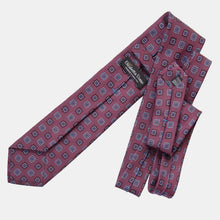 Load image into Gallery viewer, Trento - Silk Jacquard Tie - Raspberry

