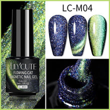 Load image into Gallery viewer, Magnetic 9D Cat Eye Gel Nail Polish Set UV LED Popular Chameleon Multi Color Salon Designs For Womens
