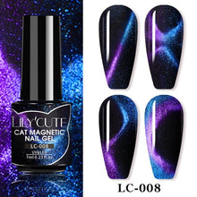 Load image into Gallery viewer, Magnetic 9D Cat Eye Gel Nail Polish Set UV LED Popular Chameleon Multi Color Salon Designs For Womens
