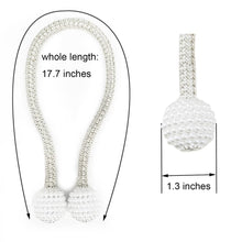 Load image into Gallery viewer, Magnetic Curtain Clip Room Accessories Pearl Ball Curtains Holder Tieback Home Decor Hanging Ball Buckle Tie Back Curtain Tiebacks Pearl Ball Home Curtain Buckle The Most Convenient Tie Backs Weave Clips Rope Straps Holder
