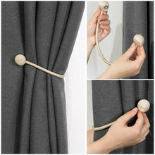 Load image into Gallery viewer, Magnetic Curtain Tieback High Quality Holder Hook Buckle Clip Curtain Tieback Polyester Decorative Home Accessories European Style Decorative Curtain Drape Tie With Strong Magnetic For Home And Office Decoration 49cm
