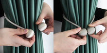 Load image into Gallery viewer, Magnetic Curtain Tieback High Quality Holder Hook Buckle Clip Curtain Tieback Polyester Decorative Home Accessories European Style Decorative Curtain Drape Tie With Strong Magnetic For Home And Office Decoration 49cm
