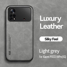 Load image into Gallery viewer, Magnetic Leather Case For Xiaomi Redmi Note 11 10 11E 9 Pro 11s 10s 12 Poco X4 GT Mi 10T 12T 11T 11 Lite 5G NE Cover Extra Thin Premium Mobile Phone Case Genuine Leather Shockproof Phone Cover
