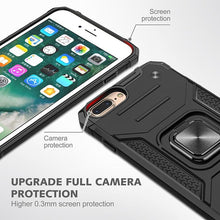 Load image into Gallery viewer, Magnetic Metal Ring Stand Holder Phone Case Cover For iPhone 11 12 13 14 Pro Max Xs XR X 8 7 6 6s Plus Rotating Ring Kickstand Fit Magnetic Car Mount Heavy Duty Dual Layer Shockproof Phone Case
