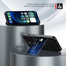 Load image into Gallery viewer, Magnetic Wallet Leather Case For iPhone 14 13 12 11 Pro Max XS Phone Cases Stand X  Anti drop Cards Soft Cover Functional Case Compatible with iPhone
